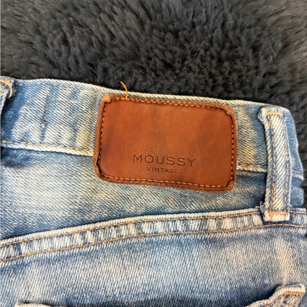 Moussy Vintage Distressed Crop Jeans Women's Helendale Skinny Mid Rise size 24 - Picture 6 of 16